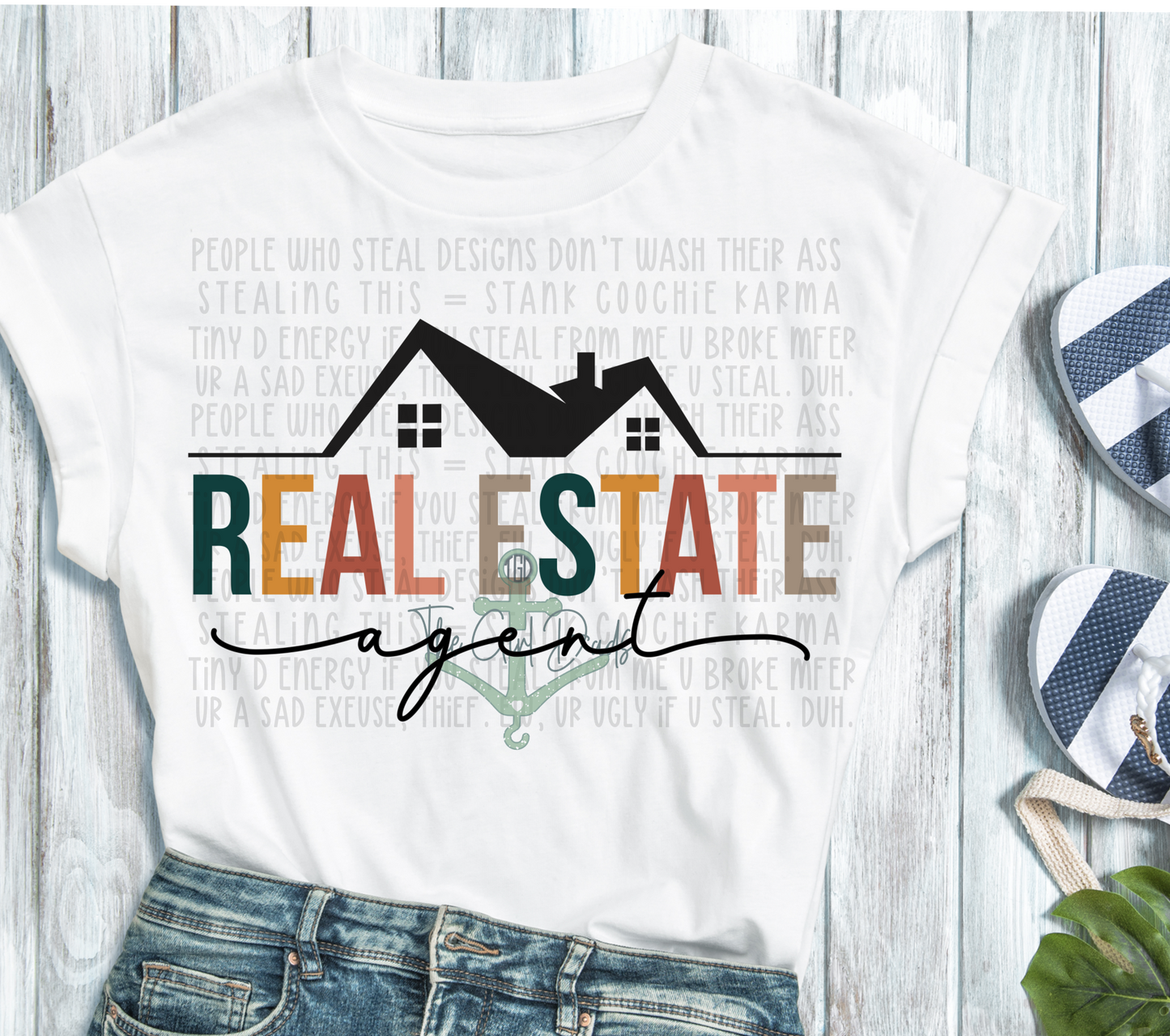 Realestate Agent in House Top Design
