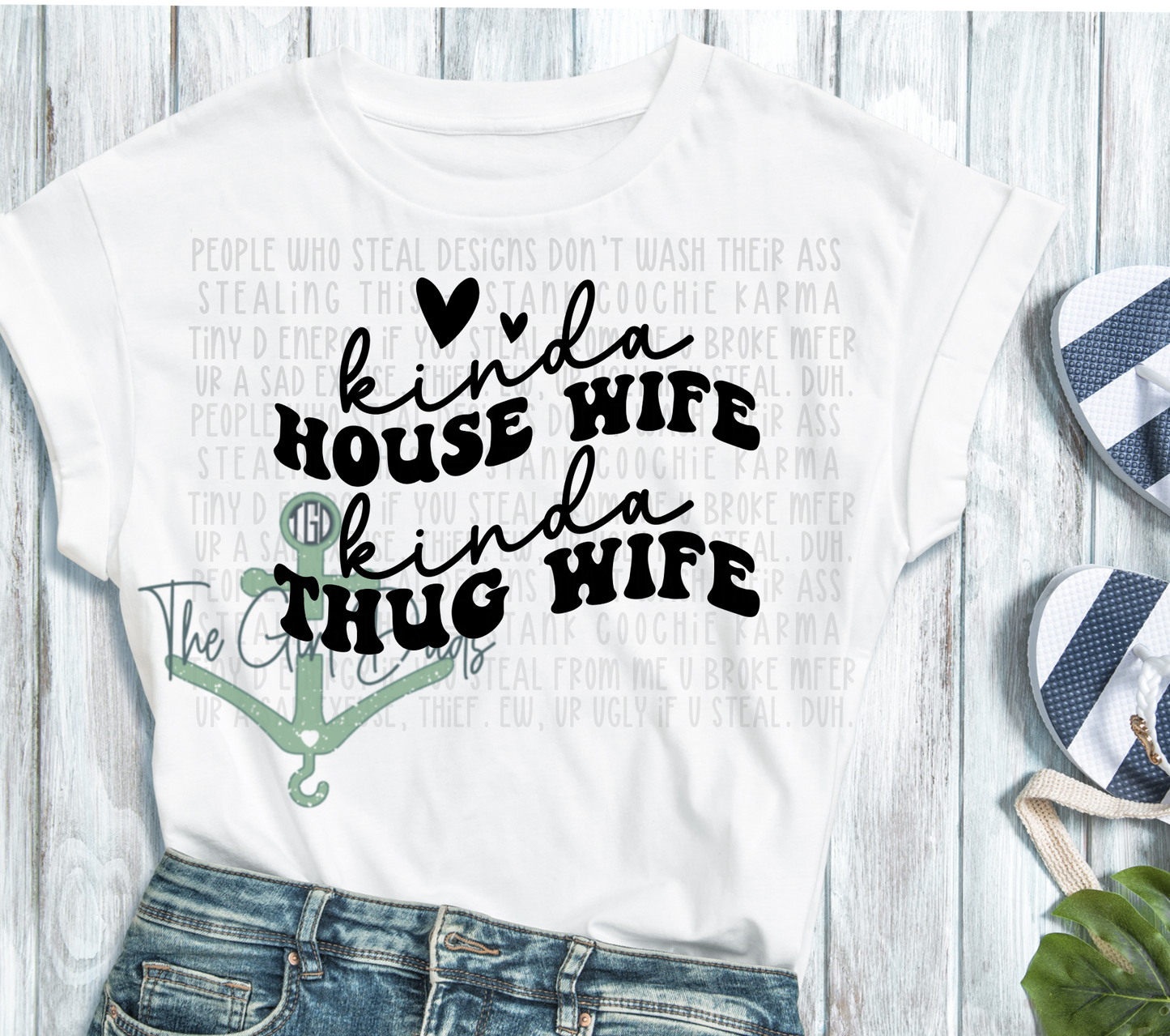 Thug Wife Top Design
