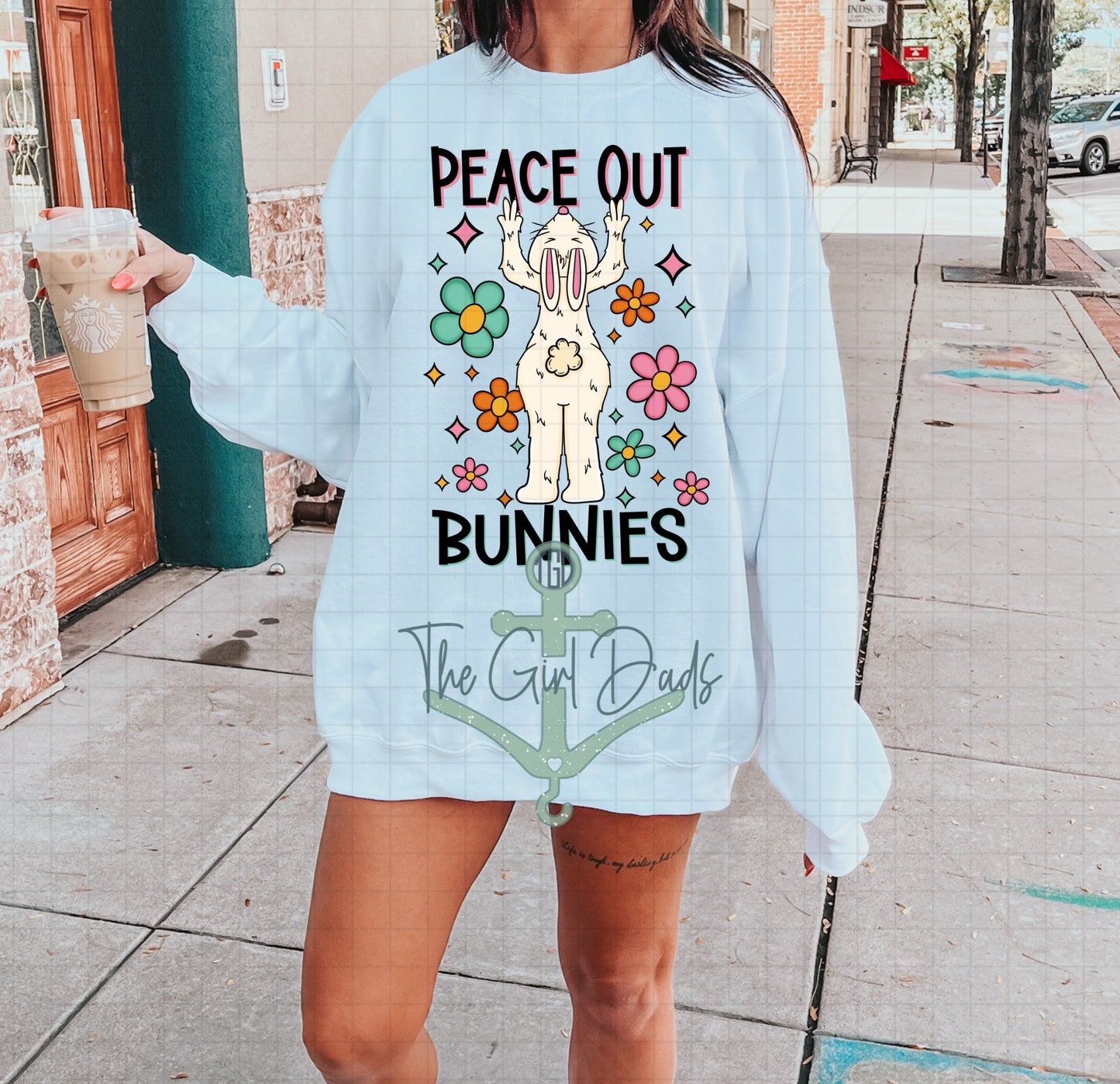 Peace Out Bunnies Top Design