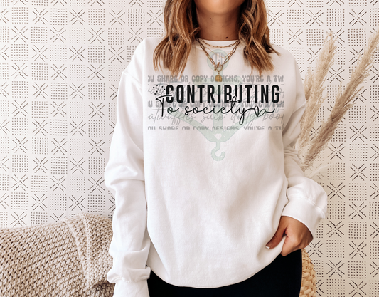 Contributing To Society Top Design please no codes, to donate