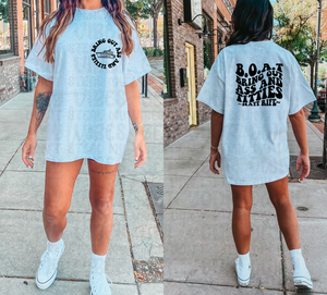 B.O.A.T. Bring Out Ass And Titties (Front & Back) Top Design
