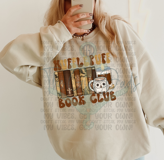 Hufflepuff Book Club Top Design