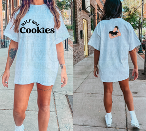 Milf And Cookies (Front & Back) Top Design