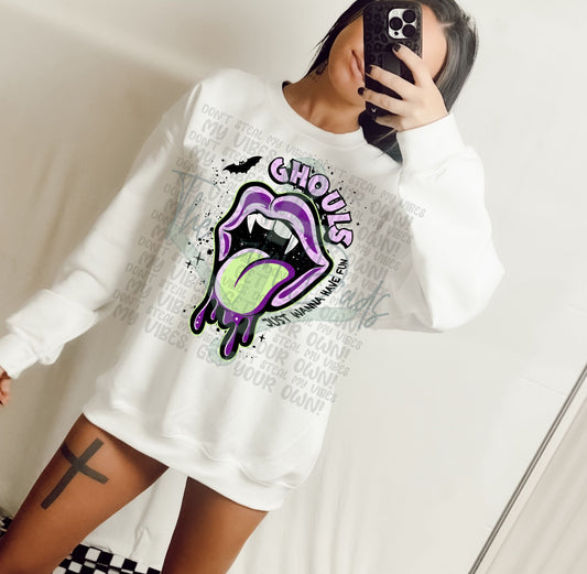 Ghouls Just Wanna Have Fun Top Design