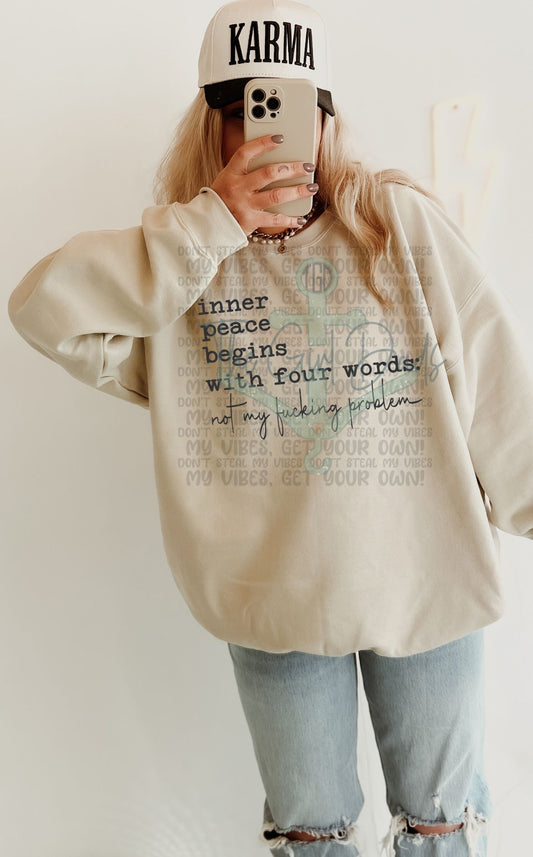 Inner Peace Begins With Four Words Top Design