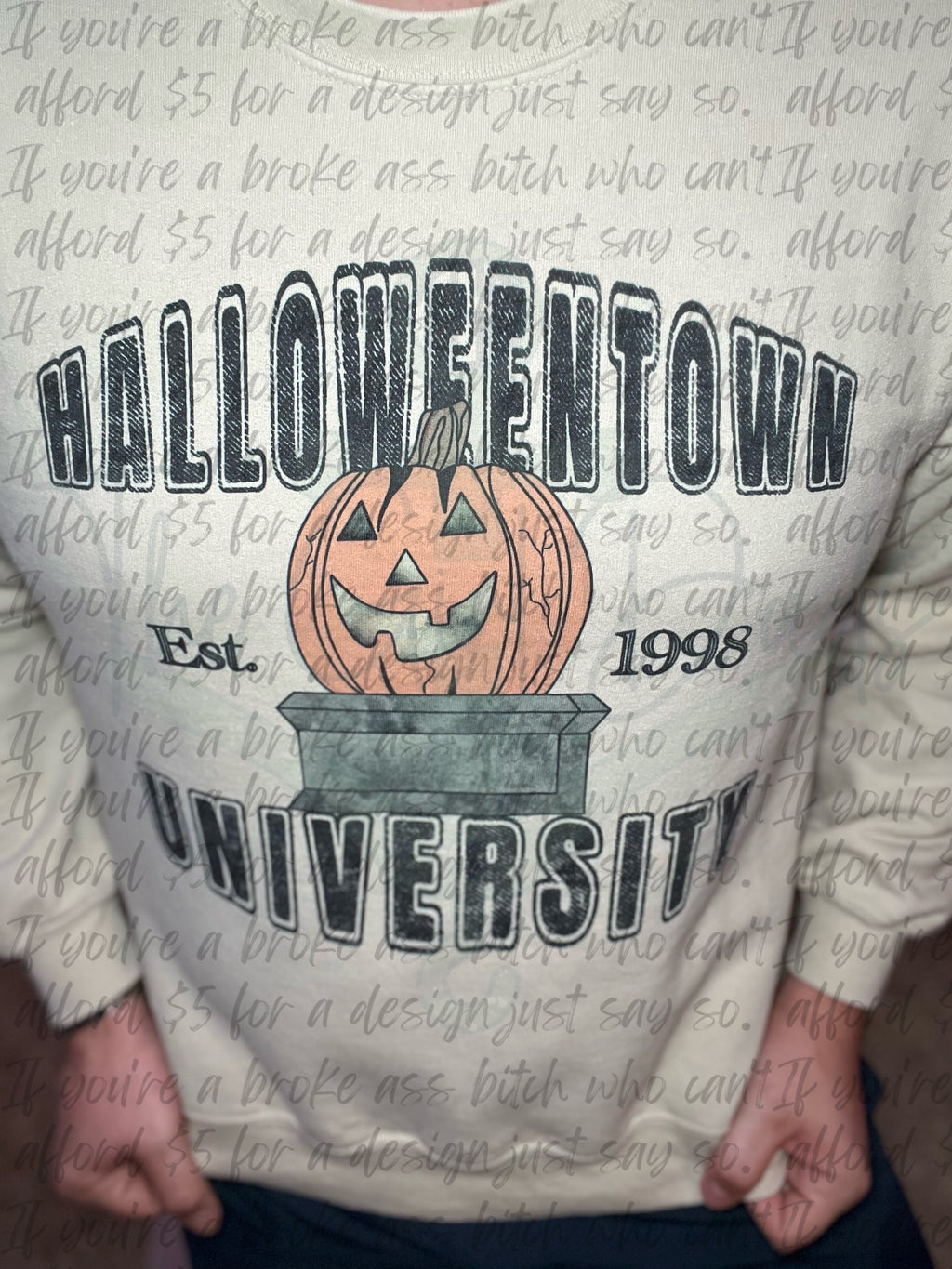 Halloween Town University Top Design