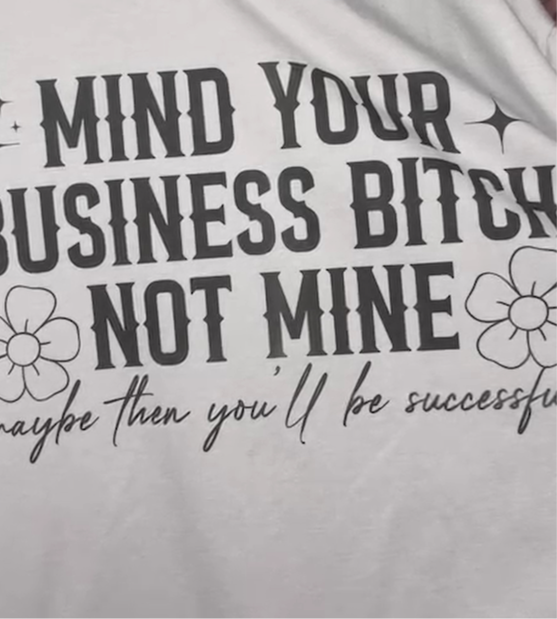 Mind your Business Bitxx Top Design