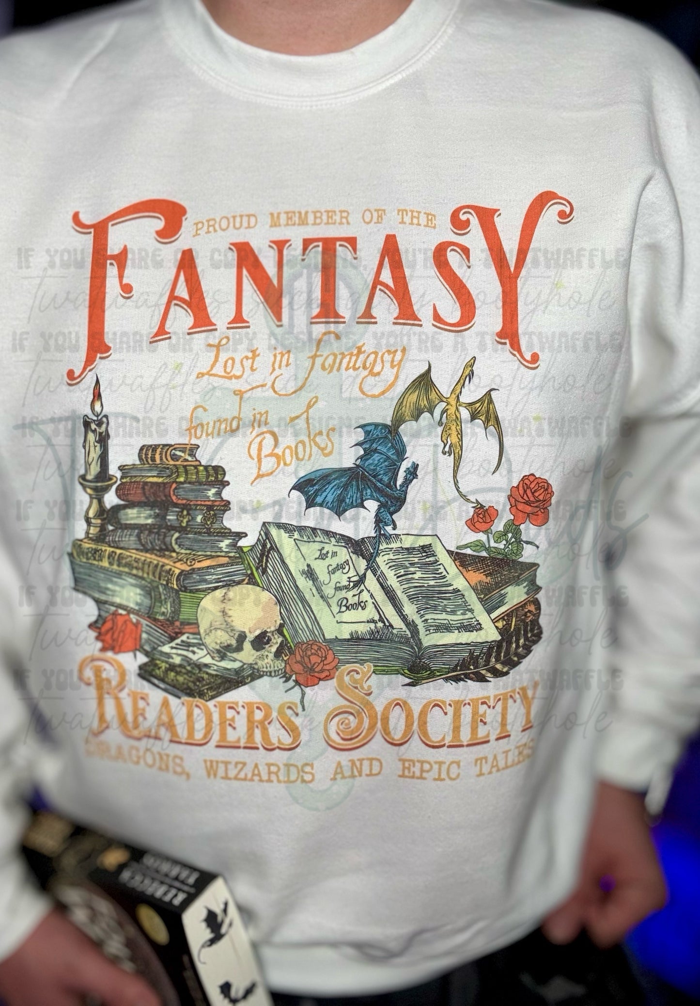 Fantasy Readers Society (Front & Back) Top Design