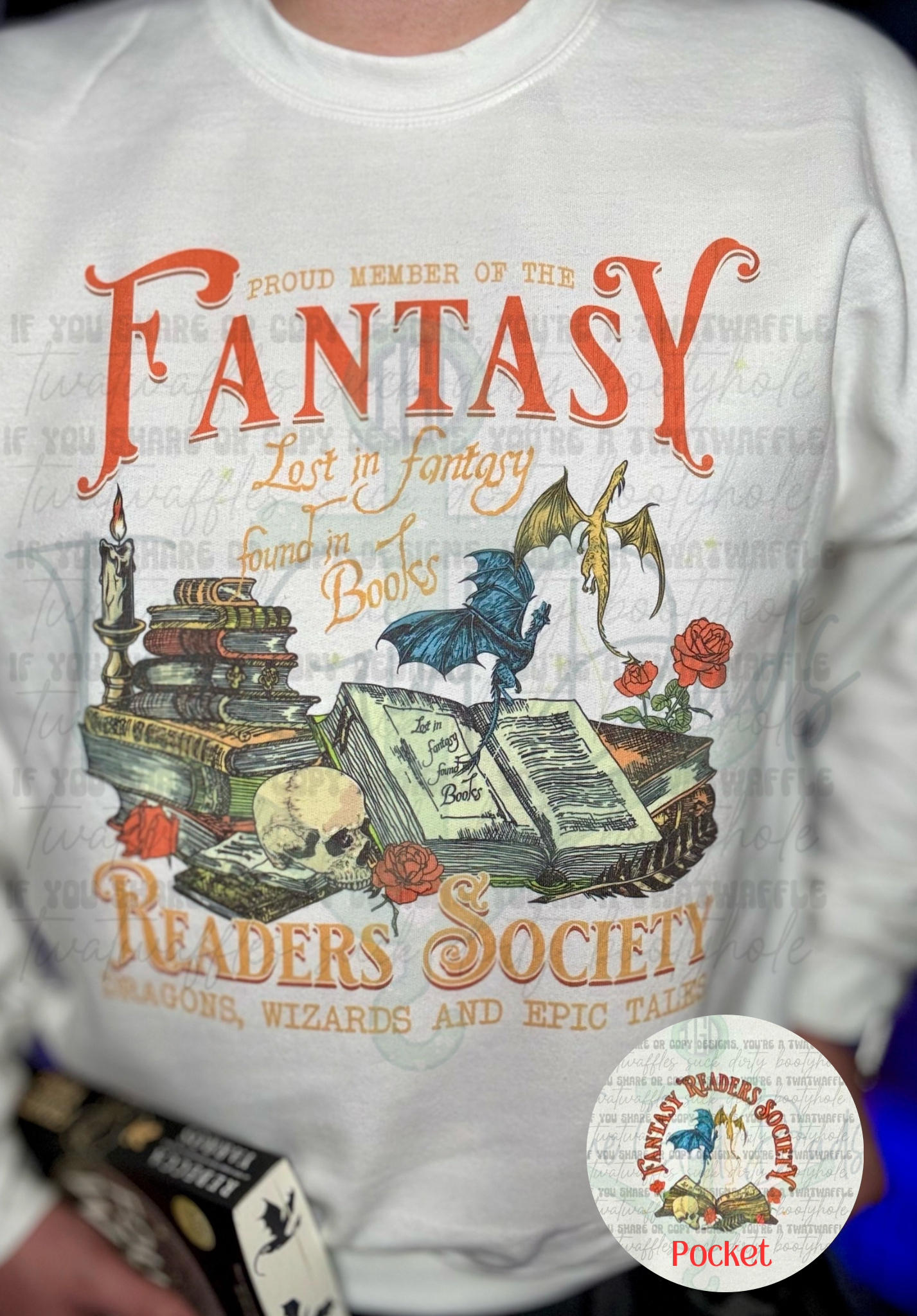 Fantasy Readers Society (Front & Back) Top Design