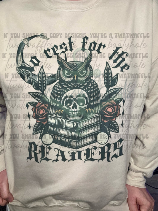 No Rest For The Readers Top Design