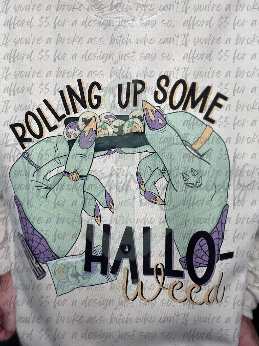 Rolling Up Some Hallo-Weed Top Design