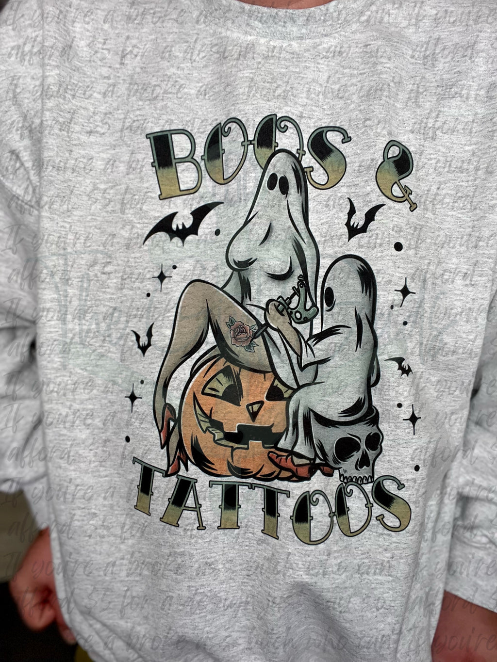 Boos & Tattoos Top Design