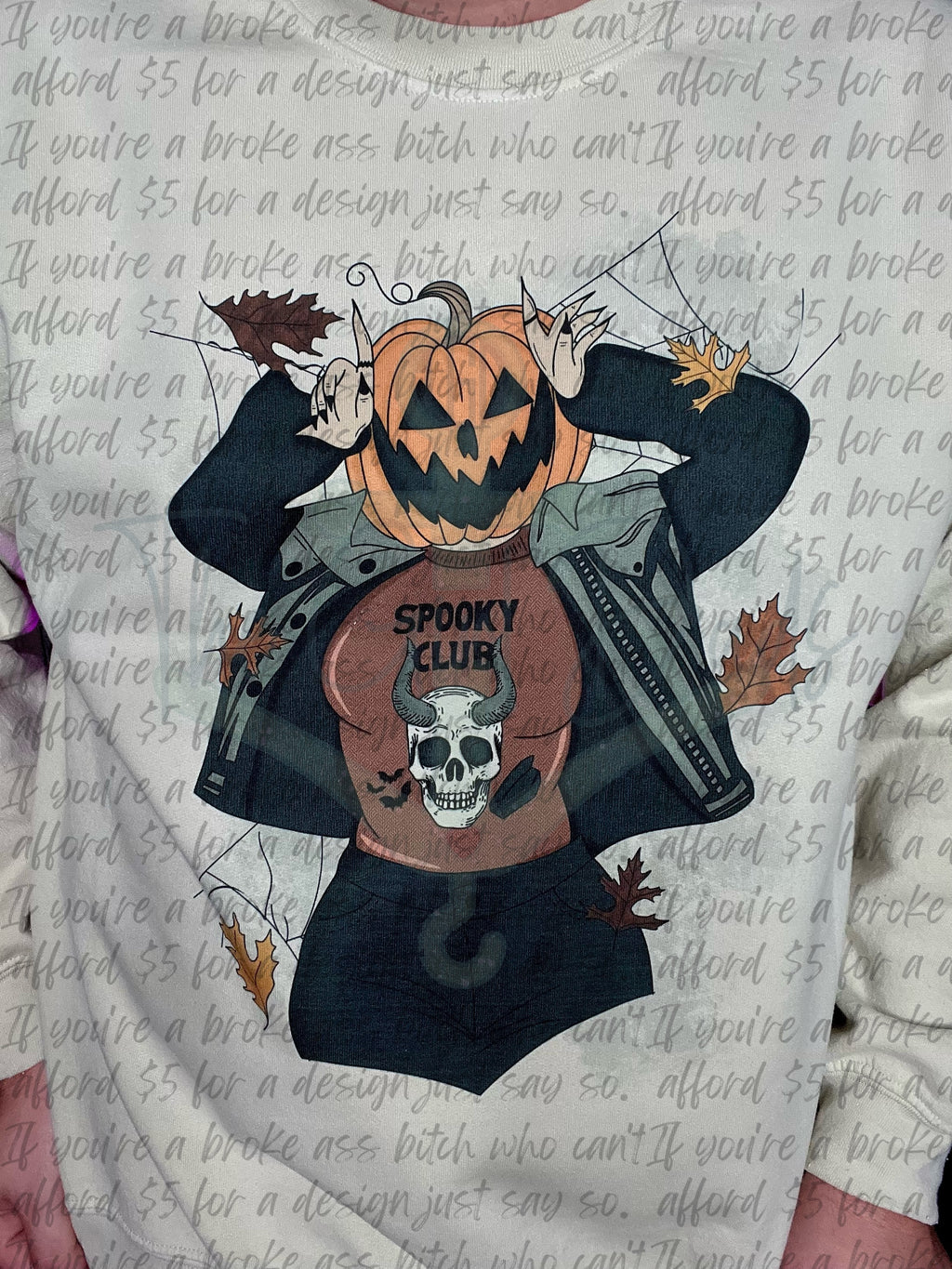 Spooky Club Top Design