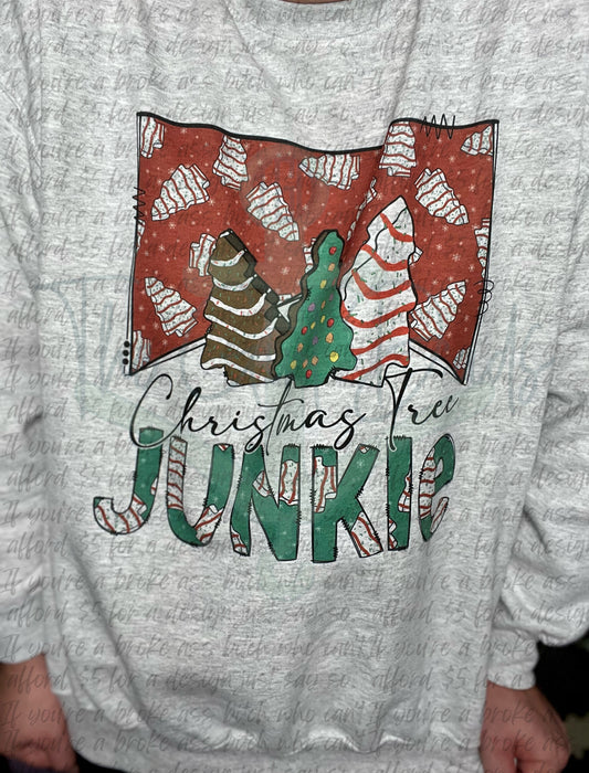 Christmas Tree Junkie Top Design