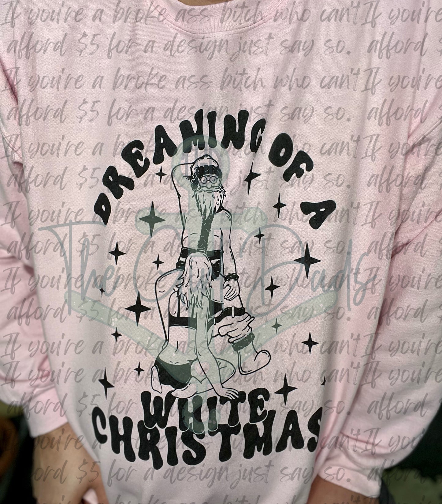 Dreaming Of A White Christmas Top Design