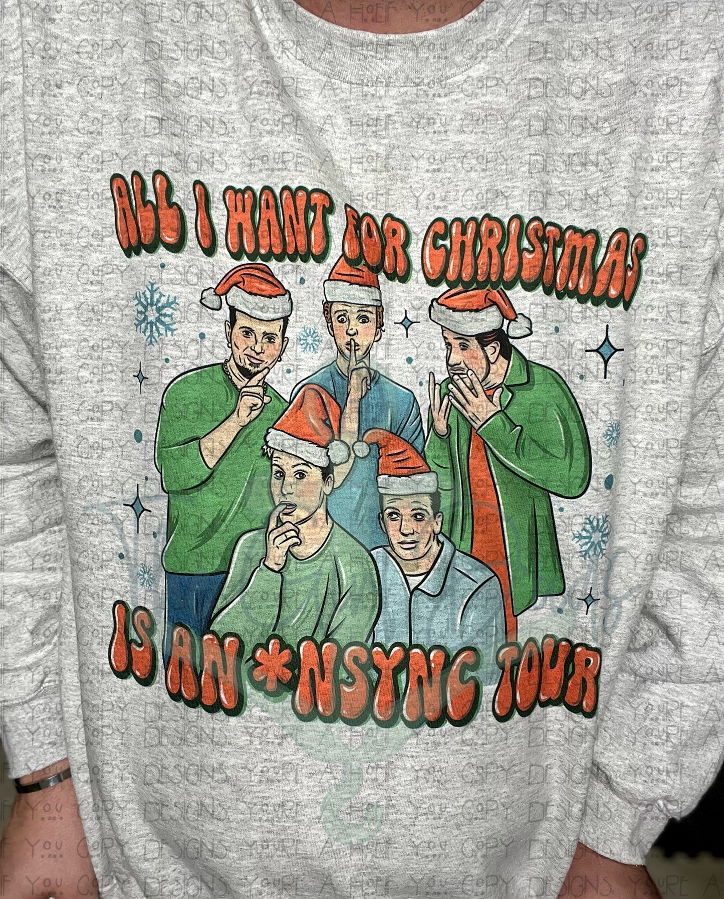 All I Want For Christmas Is An Nsync Tour Top Design