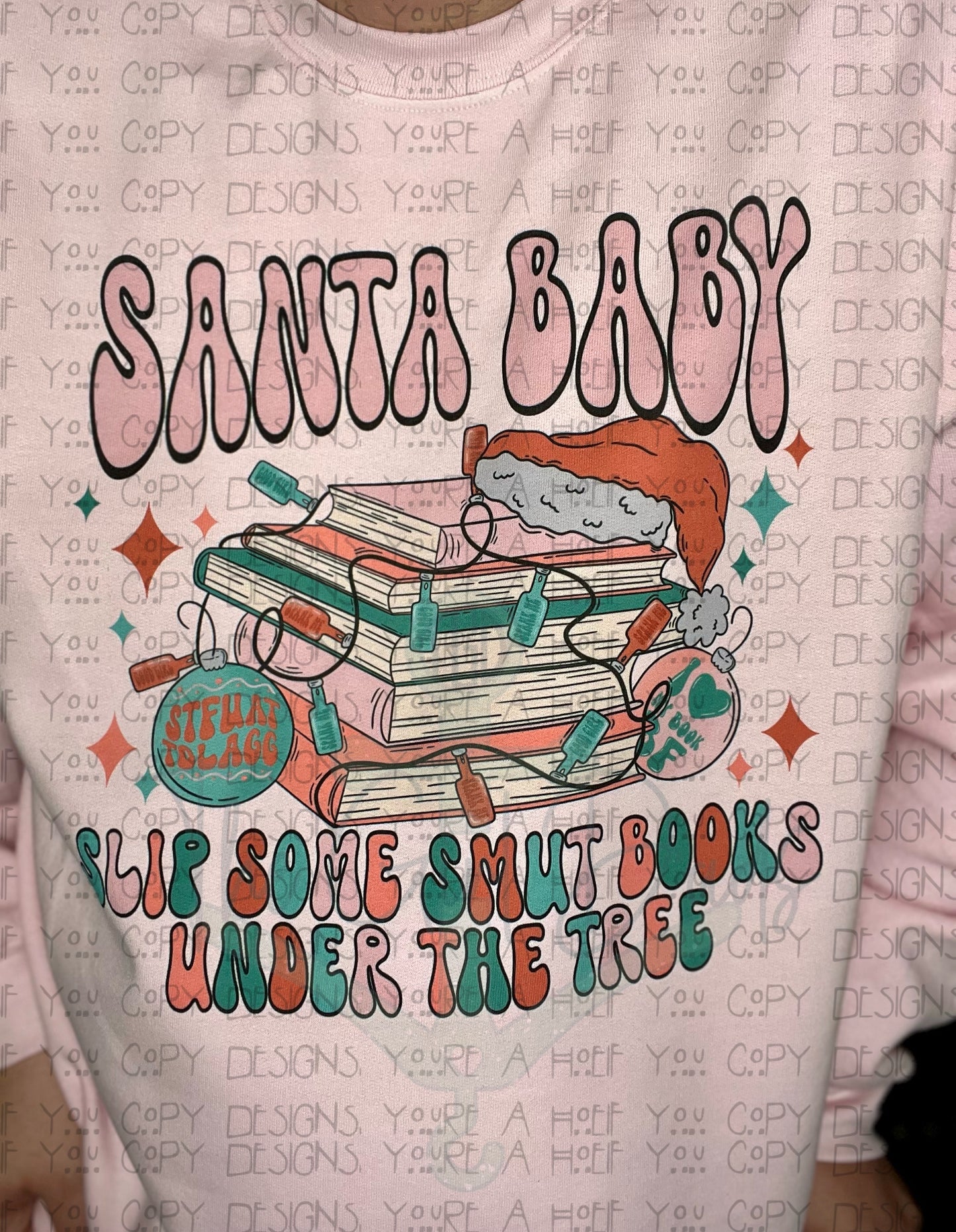 Santa Baby Slip Some Smut Books Under The Tree Top Design