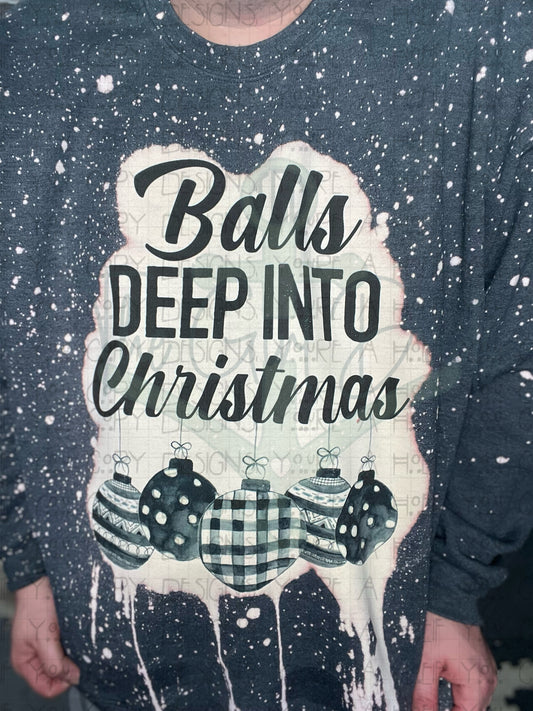 Balls Deep In Christmas Top Design