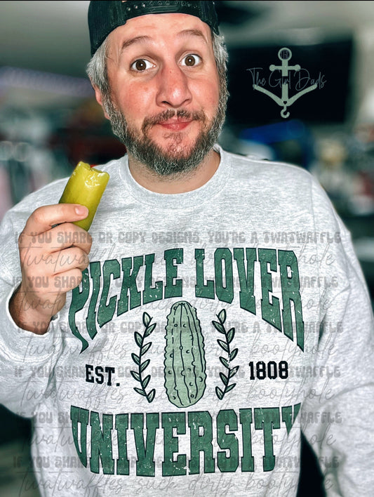 Pickle Lover University Top Design