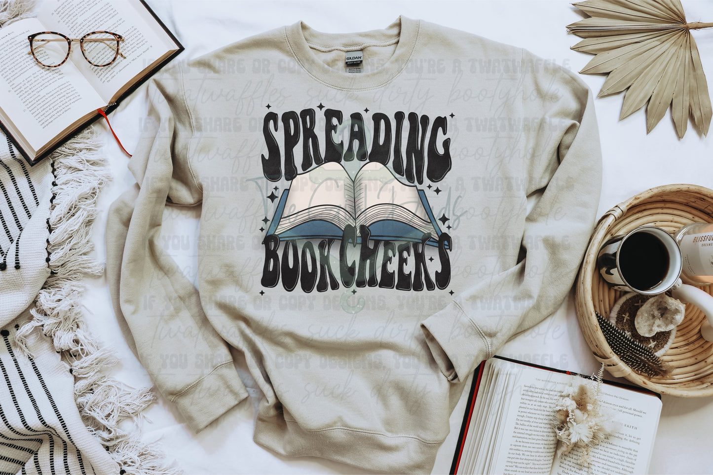 Spreading Book Cheeks Top Design