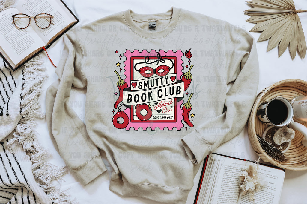 Smutty Book Club Ticket Top Design