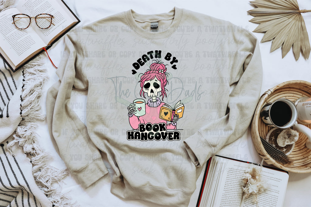 Death By Book Hangover Top Design