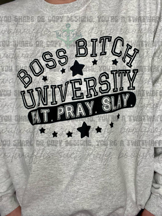 Boss Bitch University Top Design