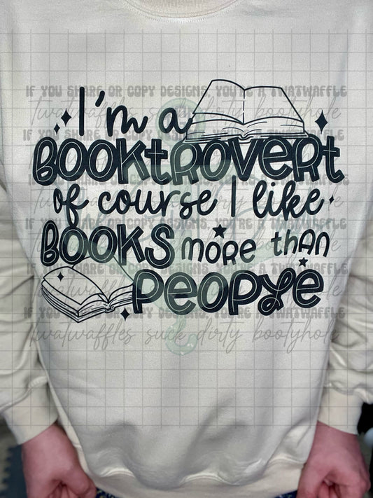 I'm A Booktrovert  Top Design