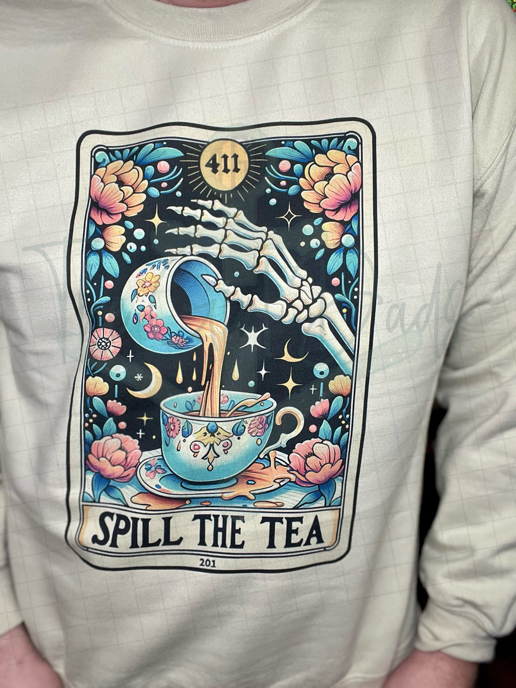 Spill The Tea Tarot Top Design