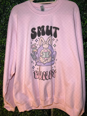 RTS Adult 2XL Light Pink Sweatshirt Smut Bunny