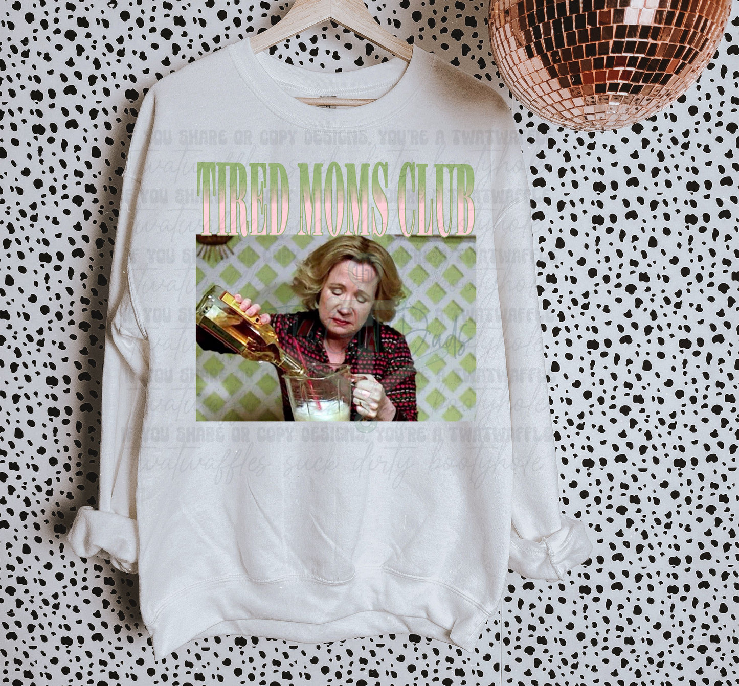 Tired Moms Club Top Design