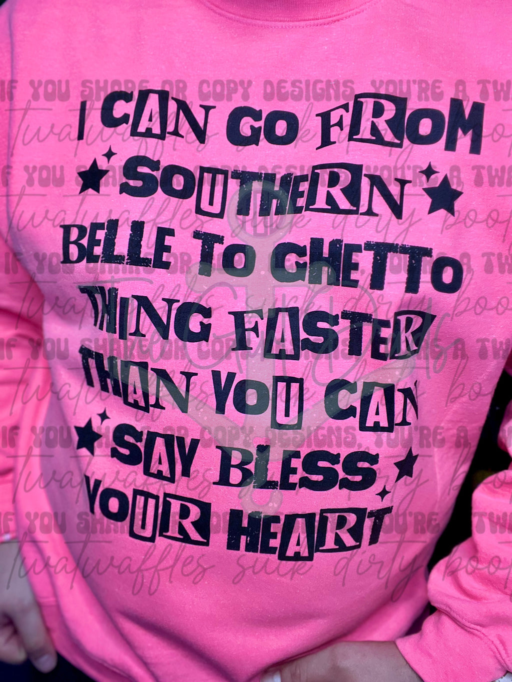 Southern Belle To Ghetto Thing Top Design
