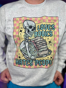 Loves Books Hates People Top Design
