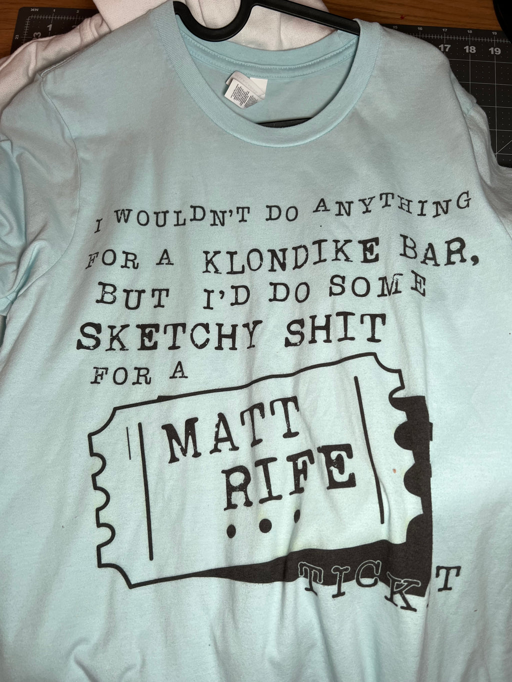 RTS Adult Medium Sketchy shit fir Matt rife tix T-shirt