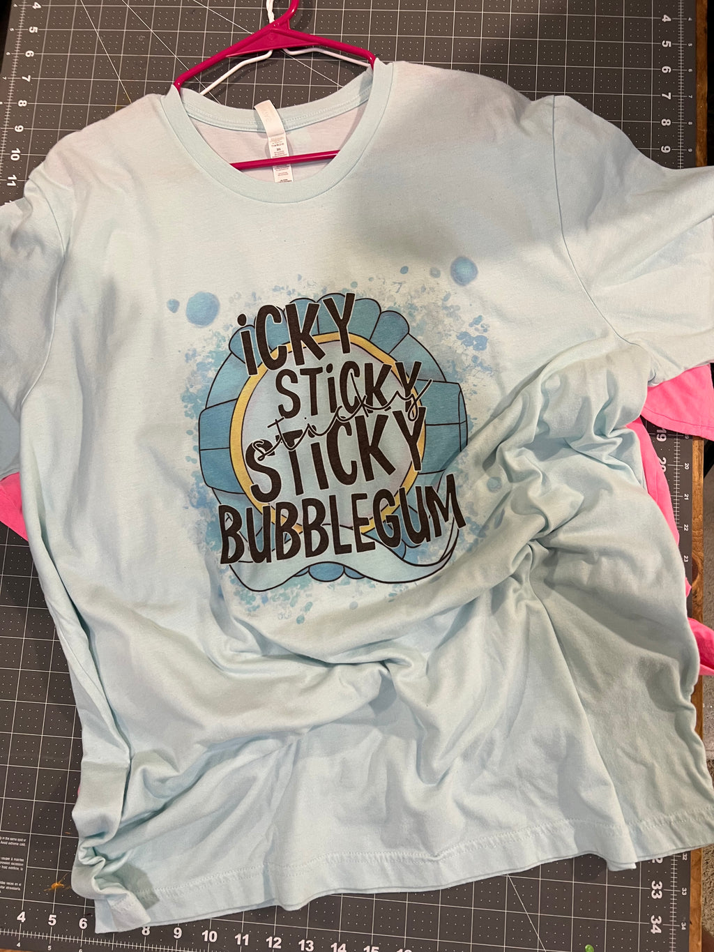 RTS Adult 2xl Icky Sticky Ice Blue TShirt