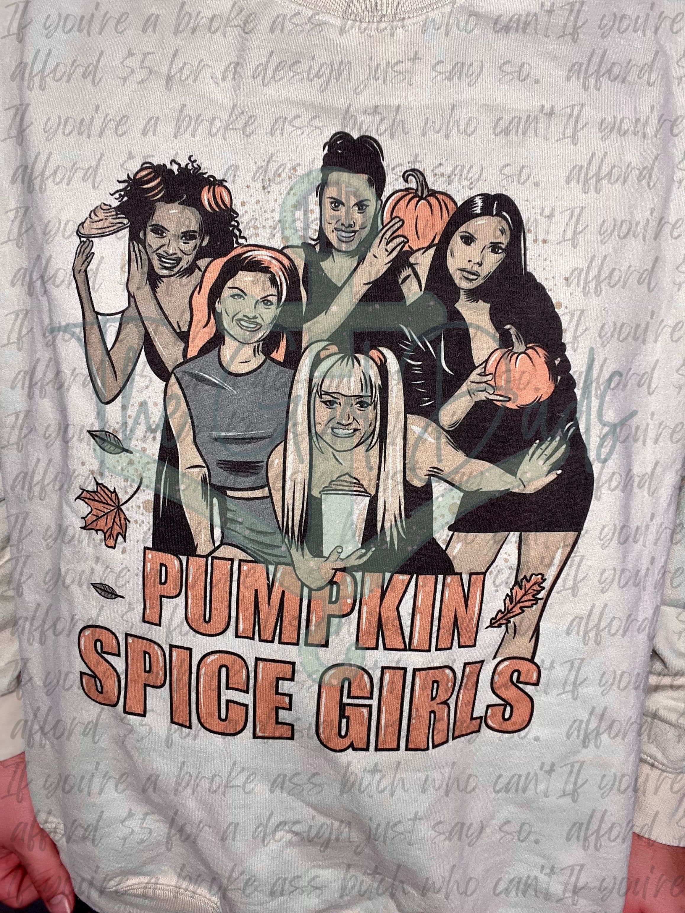 Pumpkin Spice Girls Top Design