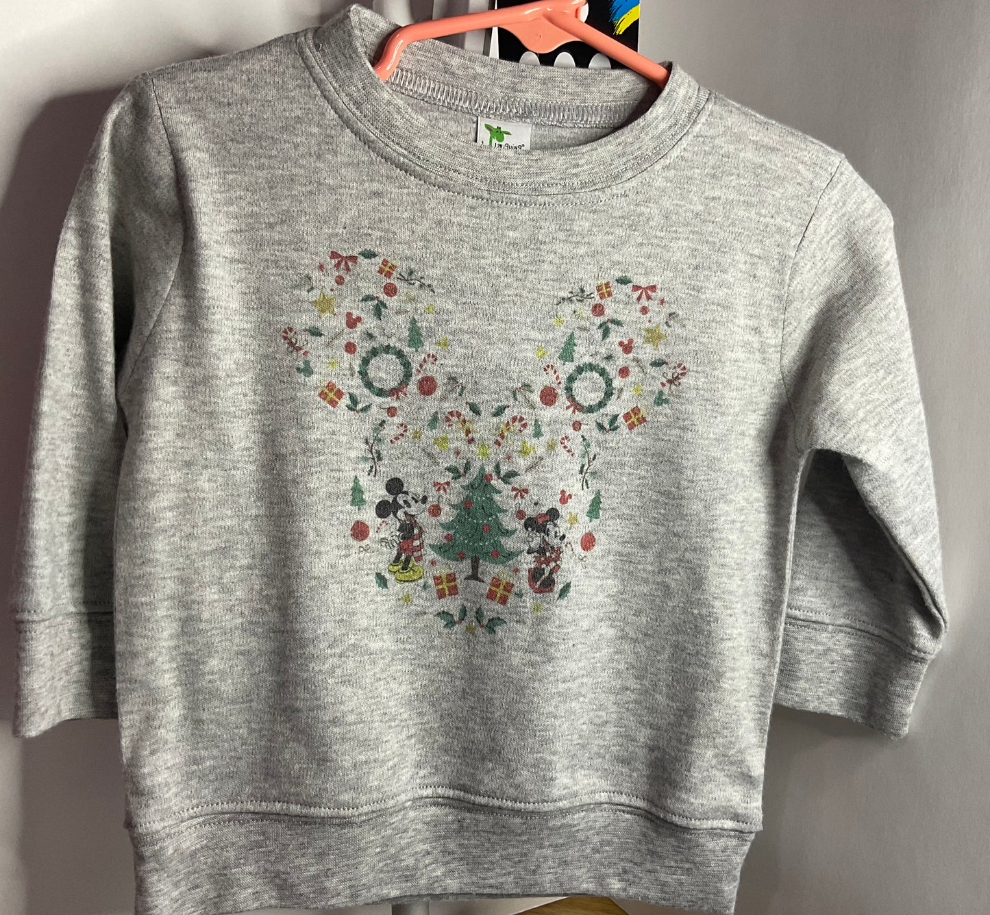 RTS 6-12 M Mouse gray long sleeve shirt