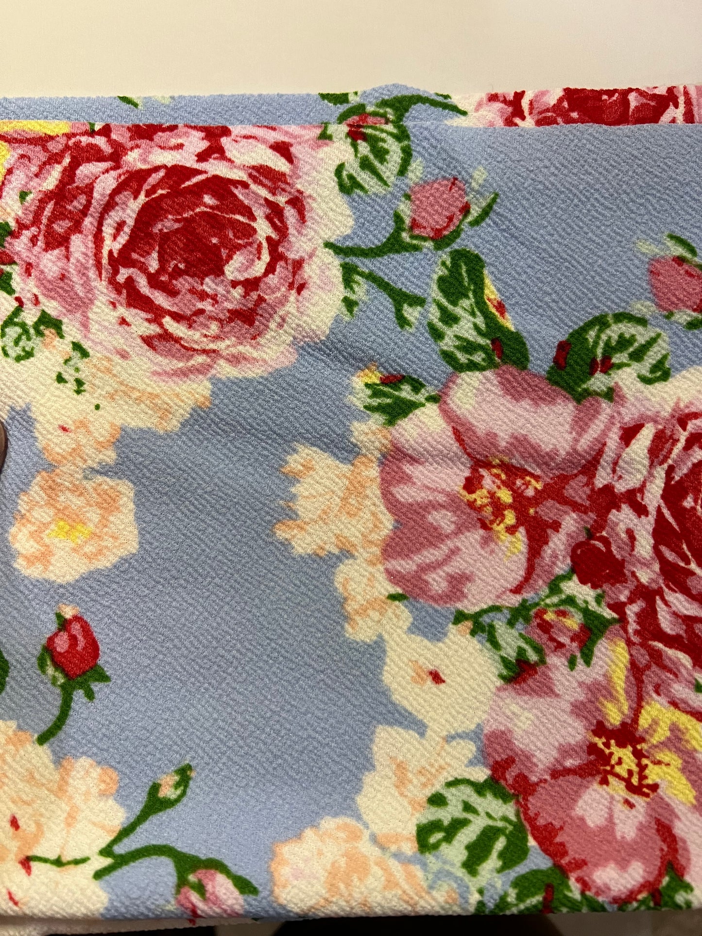 Fabric Destash: 1/3-1/2ish  yard floral liverpool