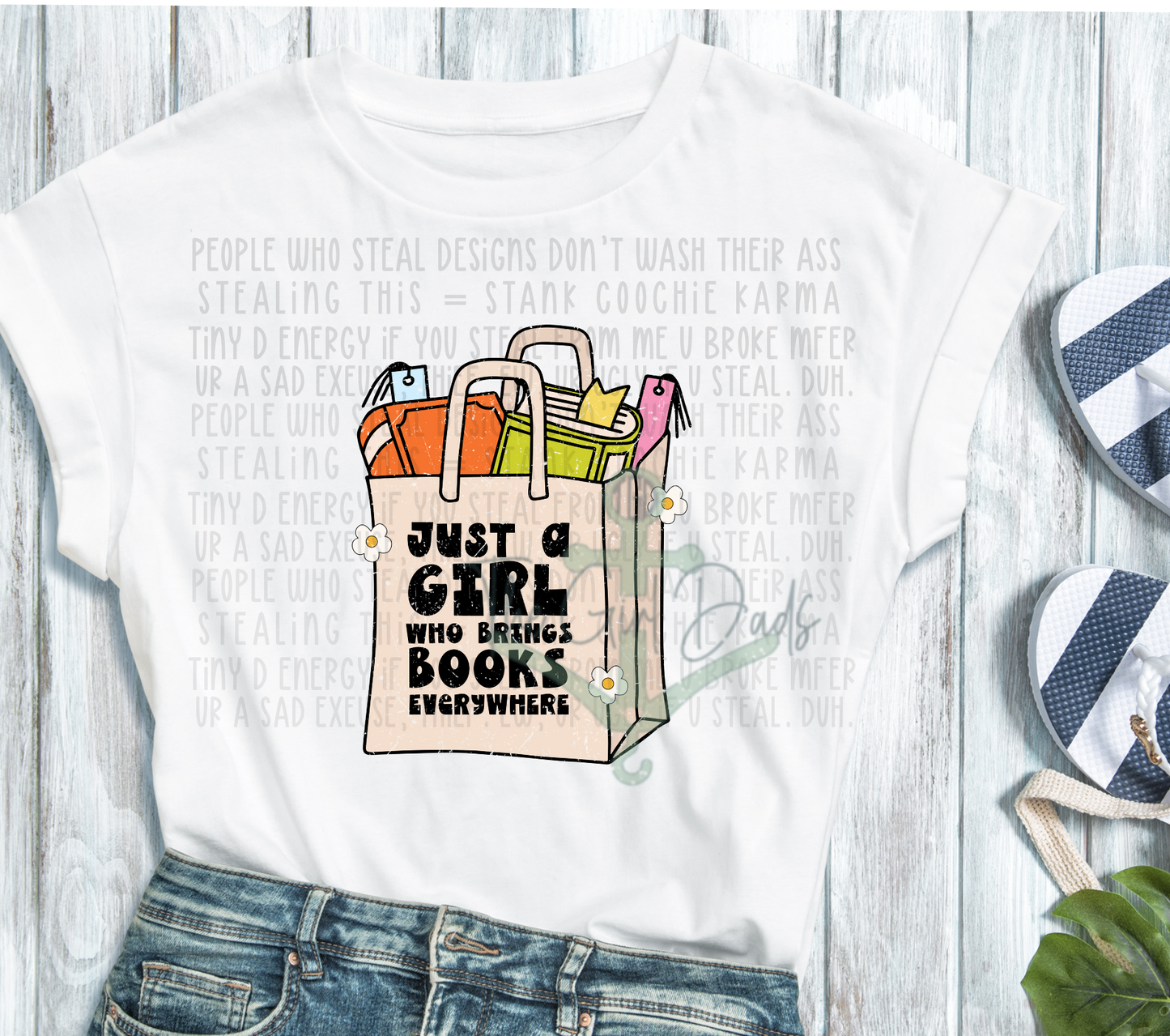 Just a Girl Who Loves Books Top Design