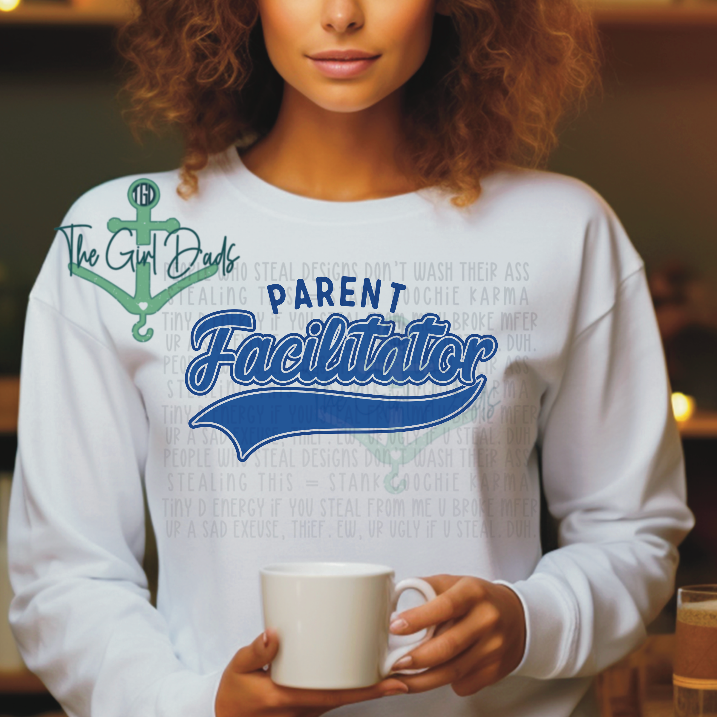 Parent Facilitator Blue Top Design