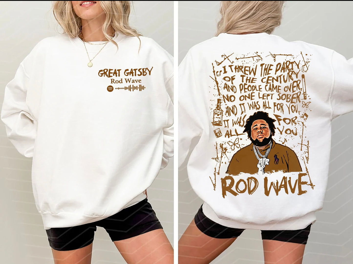 Rod Wave Front & Back Top Design