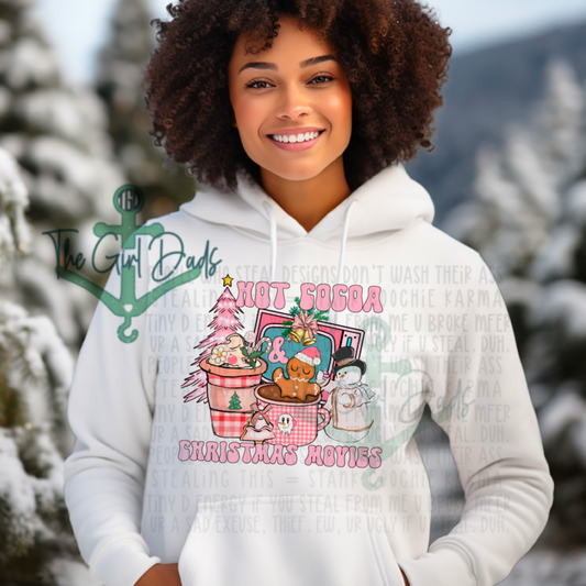 Pink Cocoa and Movies Top Design