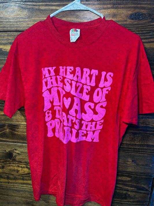 RTS Adult Medium Red T-Shirt My Heart