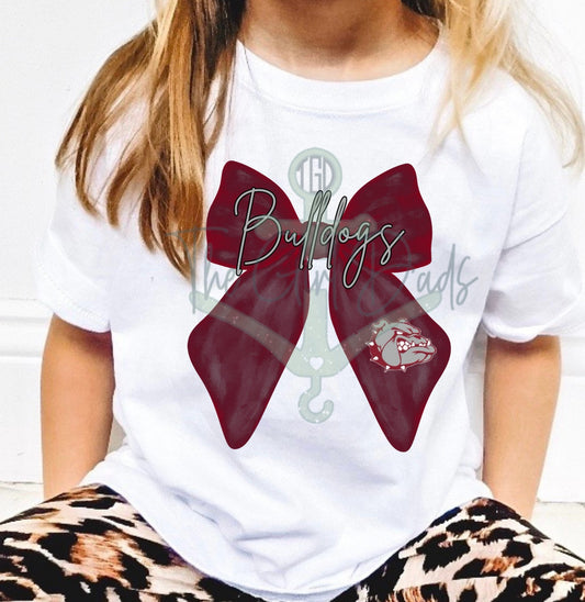 Bulldogs Bow Top Design