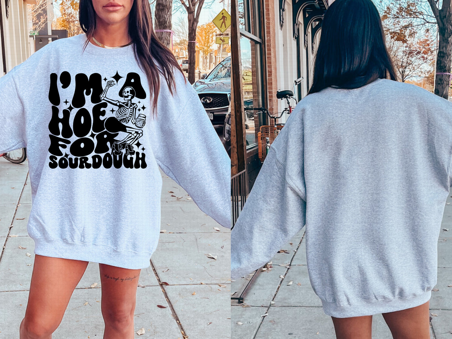 I'm A Hoe For Sourdough (Font & Back) Top Design