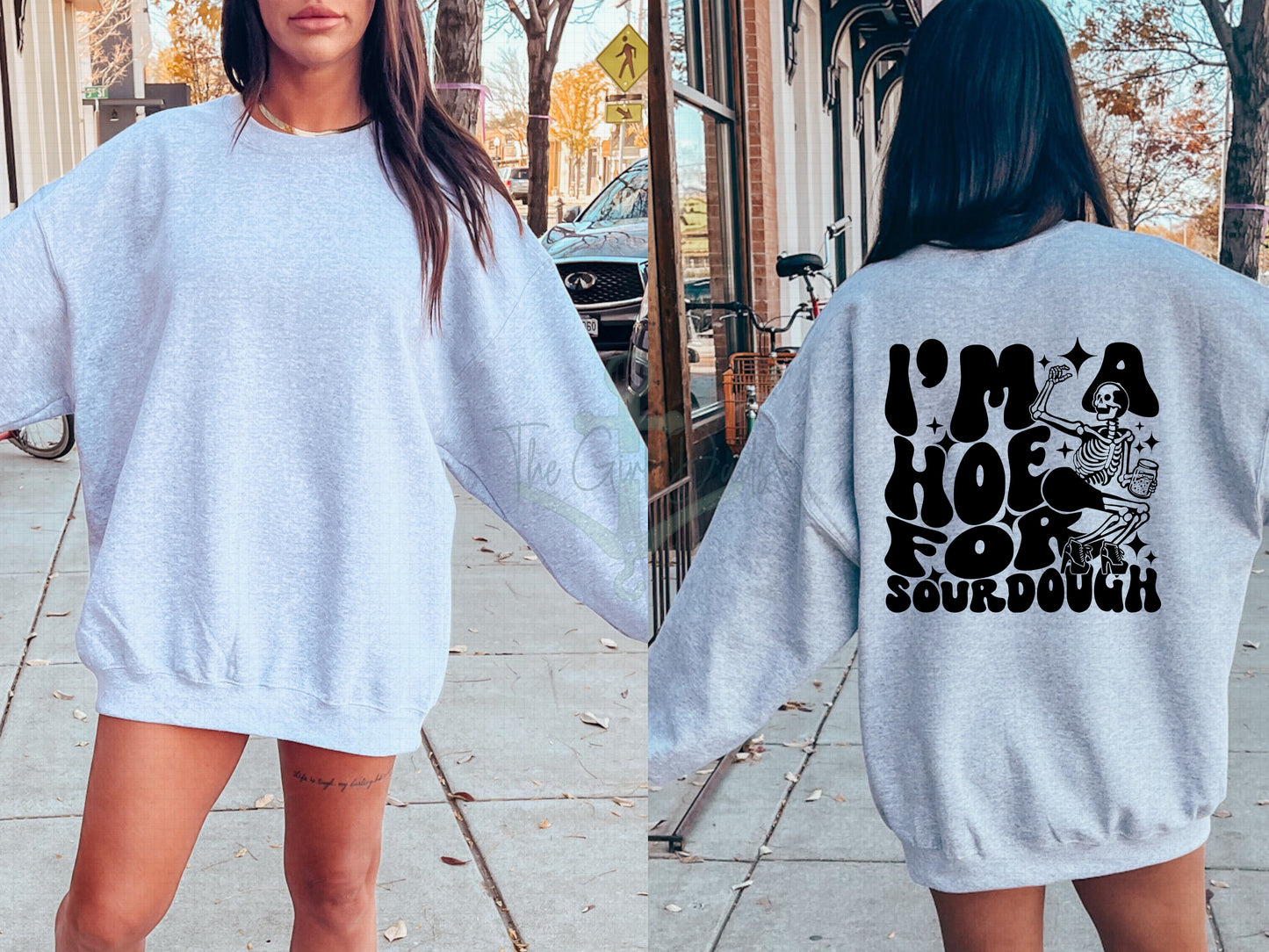 I'm A Hoe For Sourdough (Font & Back) Top Design