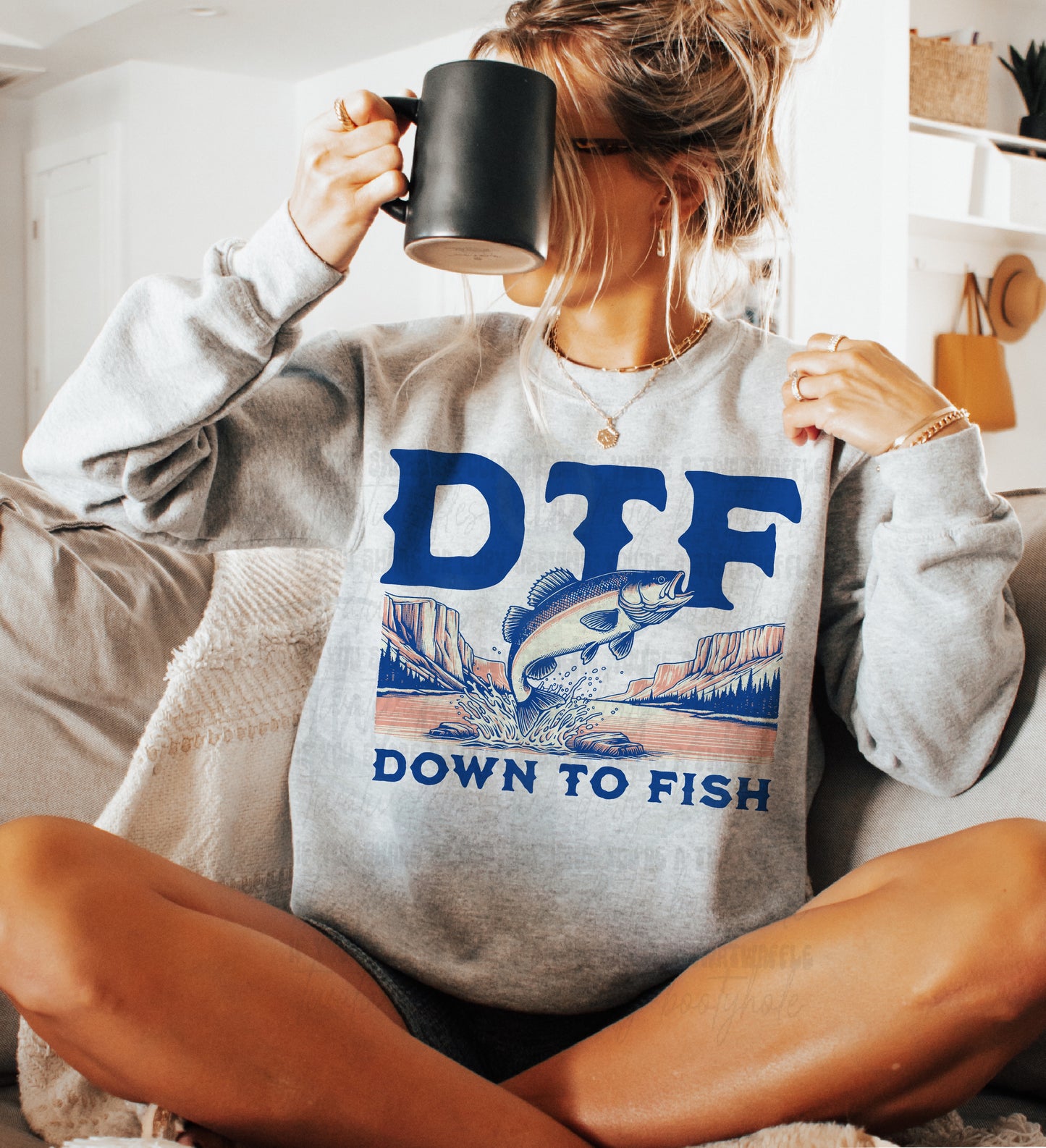 DTF Down To Fish Top Design