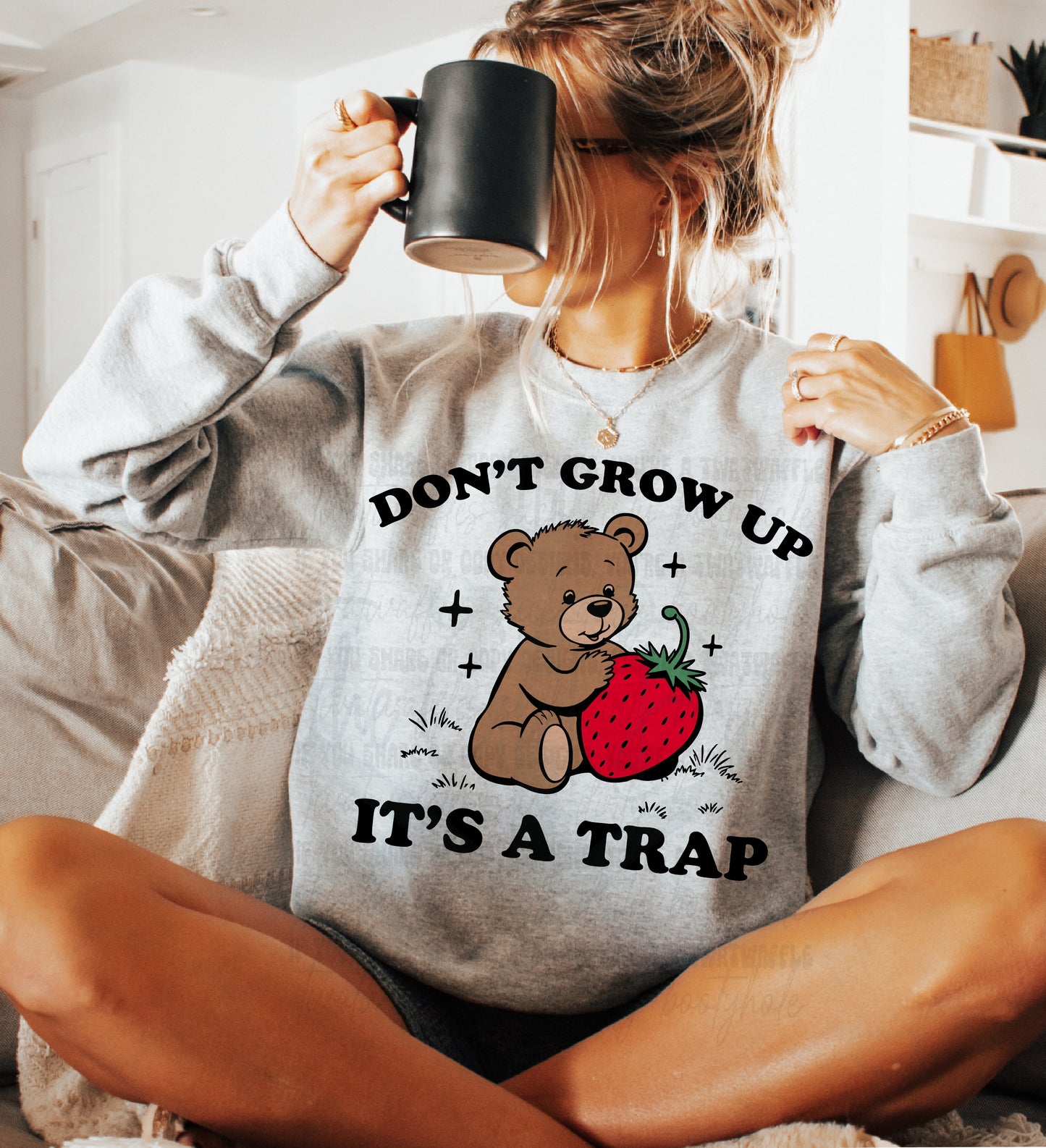 Don't Grow Up It's A Trap Top Design