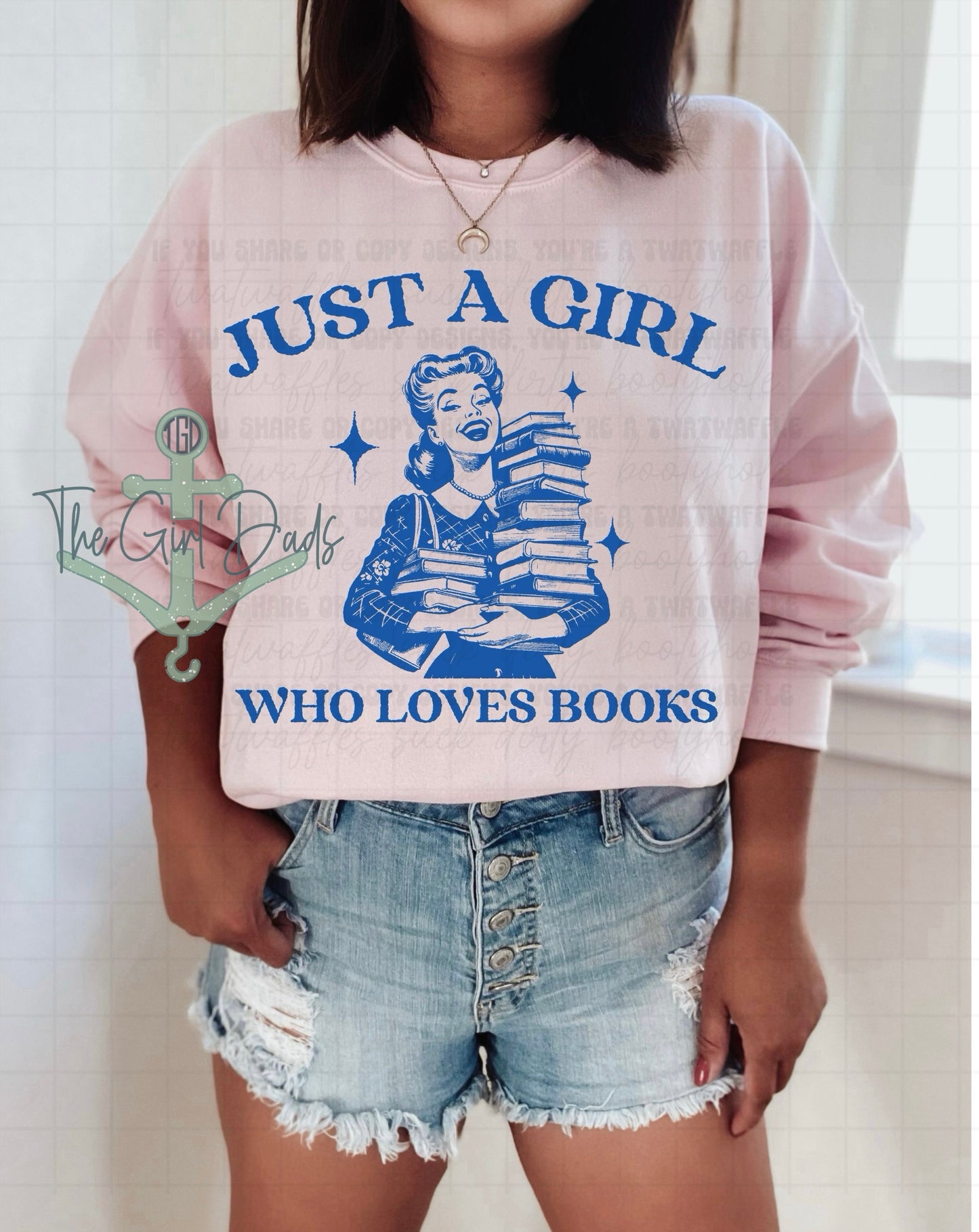 Just A Girl Who Loves Books Top Design