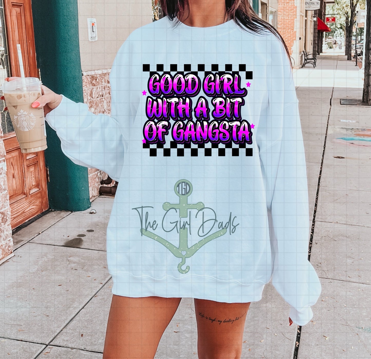 Good Girl With A Bit Of Gangsta Top Design